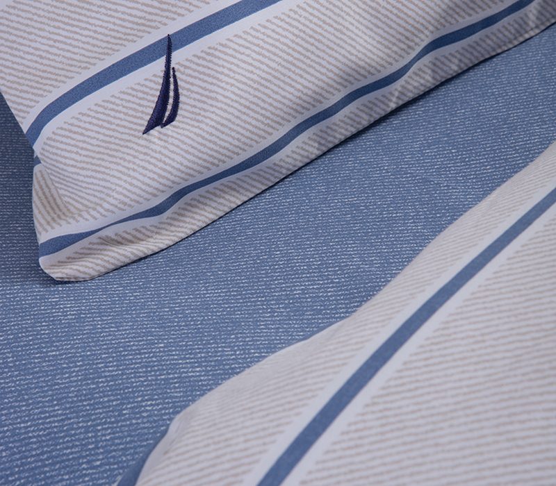 NEF-NEF ΣΕΤ ΣΕΝΤΟΝΙΑ ΒΑΜΒΑΚΕΡΑ ΥΠΕΡΔΙΠΛΑ NAUTICA - NAU OCEAN 240Χ270, 100% ΒΑΜΒΑΚΙ - Image 2