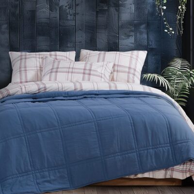 NEF-NEF ΚΟΥΒΕΡΛΙ ΥΠΕΡΔΙΠΛΟ NAUTICA - NAU NAVY 230X240, ΥΦΑΣΜΑ:100% ΜΙΚΡ-ΕΣΩΤ:100% ΠΟΛ - Image 2