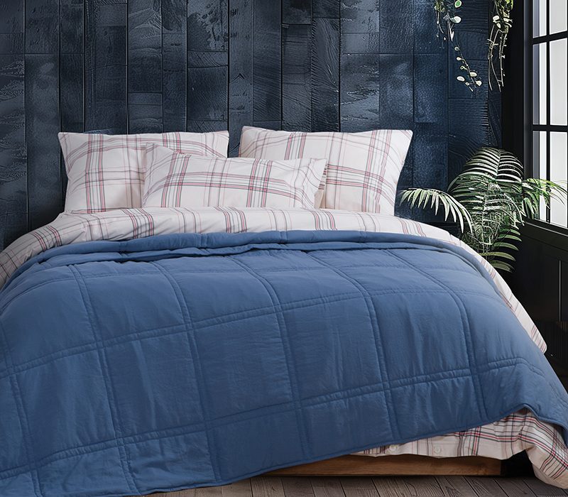 NEF-NEF ΚΟΥΒΕΡΛΙ ΥΠΕΡΔΙΠΛΟ NAUTICA - NAU NAVY 230X240, ΥΦΑΣΜΑ:100% ΜΙΚΡ-ΕΣΩΤ:100% ΠΟΛ - Image 2