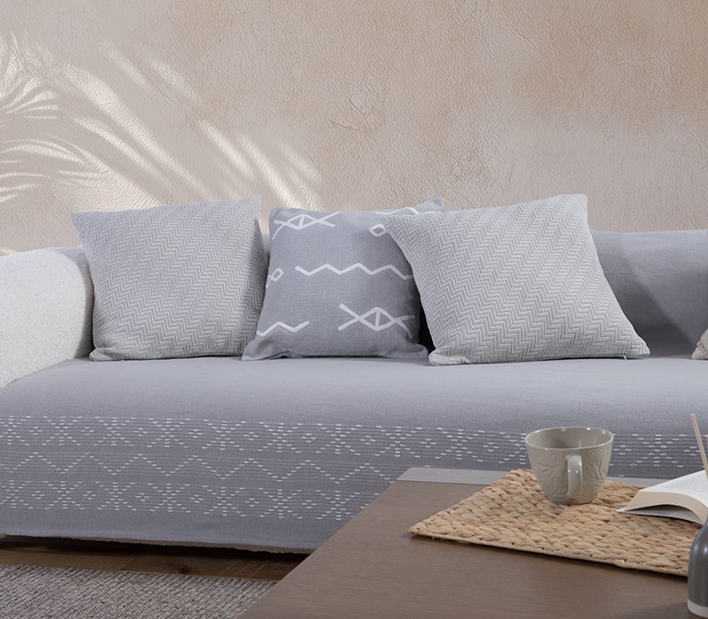 NEF-NEF ΡΙΧΤΑΡΙ ΤΡΙΘΕΣΙΟΥ ΚΑΝΑΠΕ CREATE 180Χ300 NEF-NEF HOMEWARE, 100% BAMBAKI - Image 2