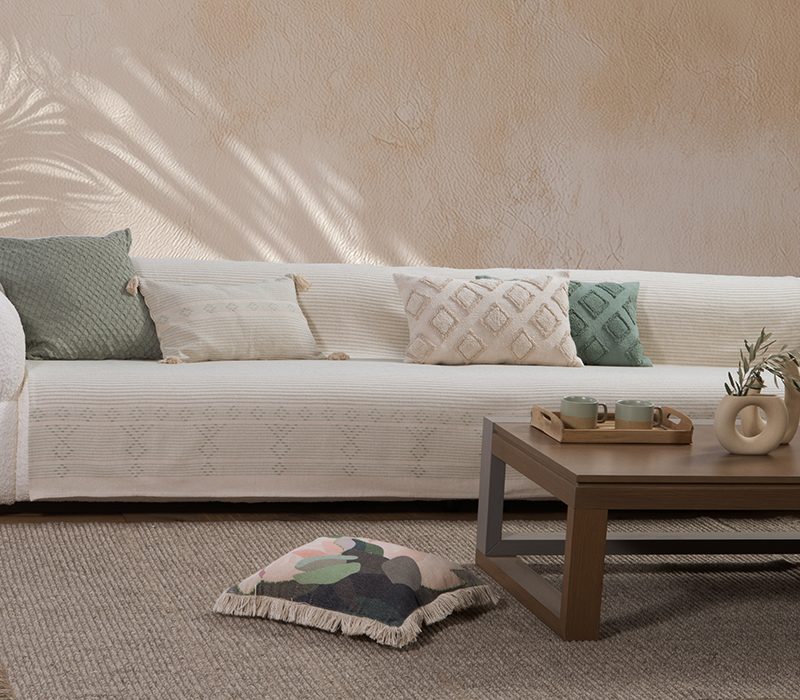 NEF-NEF ΡΙΧΤΑΡΙ ΠΟΛΥΘΡΟΝΑΣ RESAN 180Χ180 NEF-NEF HOMEWARE, 100% BAMBAKI - Image 3