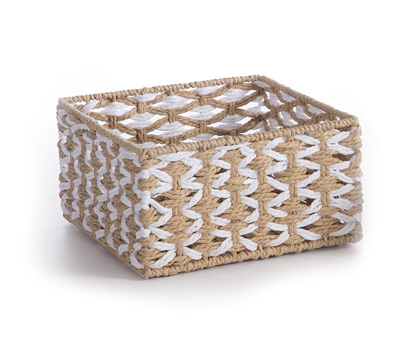 NEF-NEF ΚΑΛΑΘΙ ΑΠΟ ΠΛΕΓΜΕΝΟ ΧΑΡΤΙ VINCI 23X23X12 NEF-NEF HOMEWARE, 100% ΧΑΡΤΙΝΟ ΣΧΟΙΝΙ