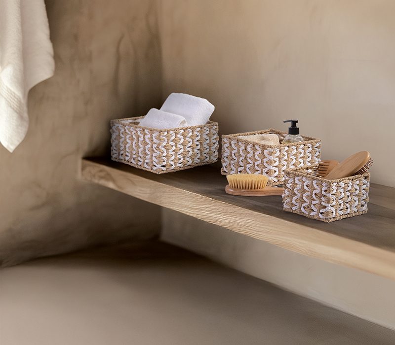 NEF-NEF ΚΑΛΑΘΙ ΑΠΟ ΠΛΕΓΜΕΝΟ ΧΑΡΤΙ VINCI 23X23X12 NEF-NEF HOMEWARE, 100% ΧΑΡΤΙΝΟ ΣΧΟΙΝΙ - Image 3