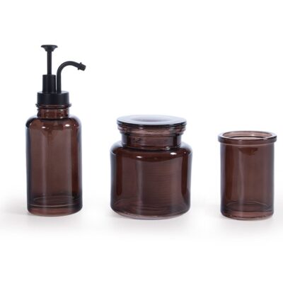 NEF-NEF ΠΟΤΗΡΙ ΜΠΑΝΙΟΥ LATTE NEF-NEF HOMEWARE, 100% ΓΥΑΛΙ - Image 2