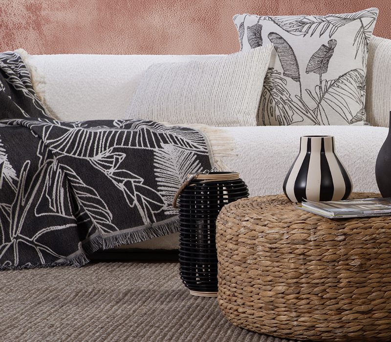 NEF-NEF ΡΙΧΤΑΡΙ ΠΟΛΥΘΡΟΝΑΣ GROW DECO 130Χ170 NEF-NEF HOMEWARE, 100% BAMBAKI - Image 2