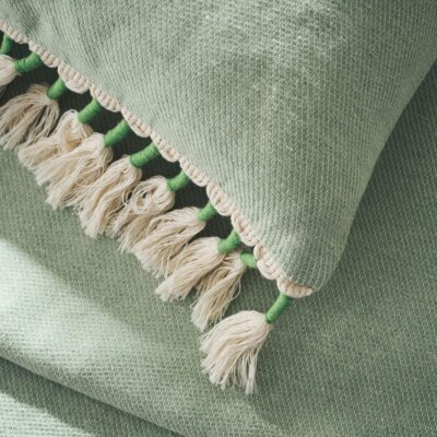 Μαξιλαροθήκη 43x43cm GOFIS HOME  Kianga Bean Green 226/18 - Image 2