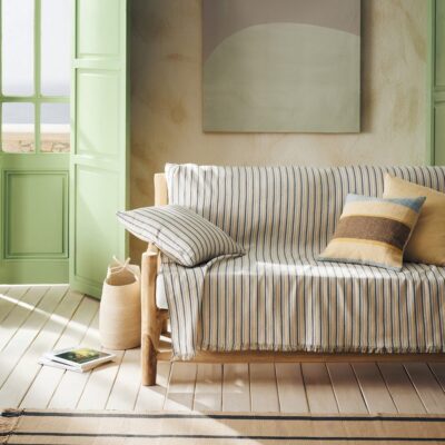 Μαξιλαροθήκη 50x50cm GOFIS HOME  Clover Brown/Grey 334/21 - Image 3
