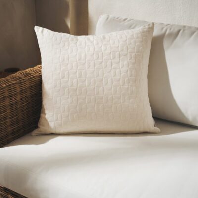 Μαξιλαροθήκη 50x50cm GOFIS HOME  Eliena Ivory 402/05