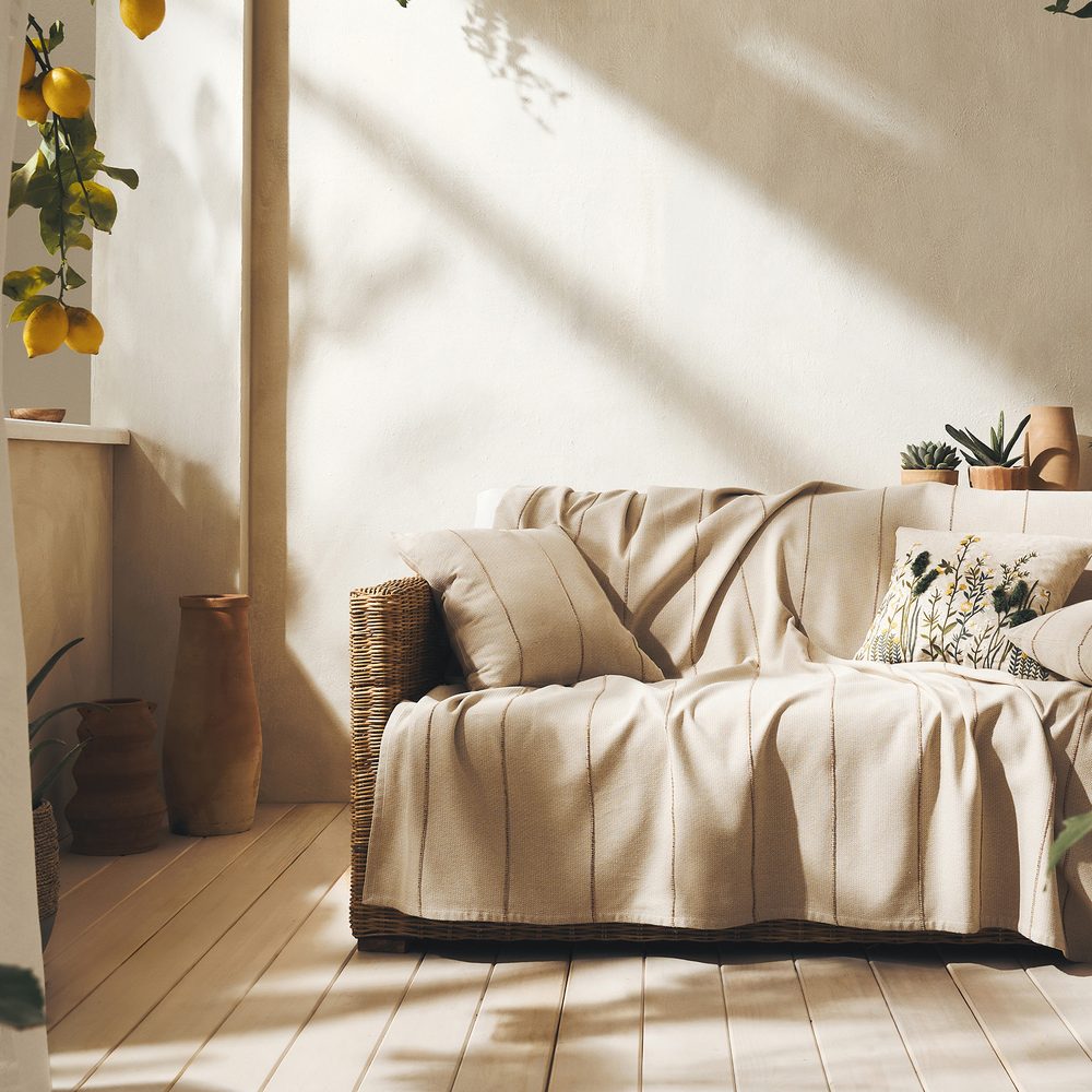 Ριχτάρι Πολυθρόνας 180x180cm GOFIS HOME Rabia Beige/Clay 321/02 - Image 2