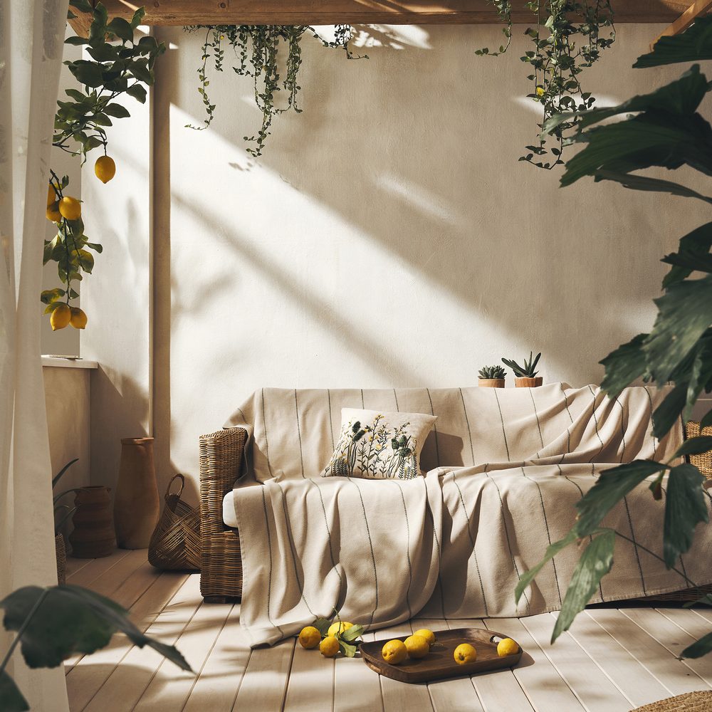 Ριχτάρι Πολυθρόνας 180x180cm GOFIS HOME Rabia Beige/Green 321/18 - Image 4