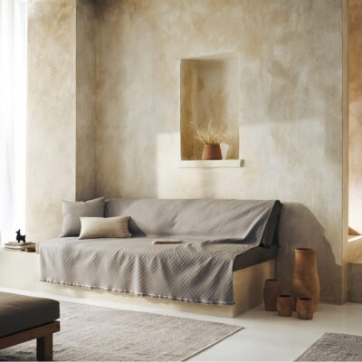 Ριχτάρι Τριθέσιου 180x310cm GOFIS HOME  Ori Rock Grey 401/15 - Image 6