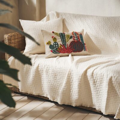 Ριχτάρι Τριθέσιου 180x310cm GOFIS HOME  Eliena Ivory 402/05 - Image 2