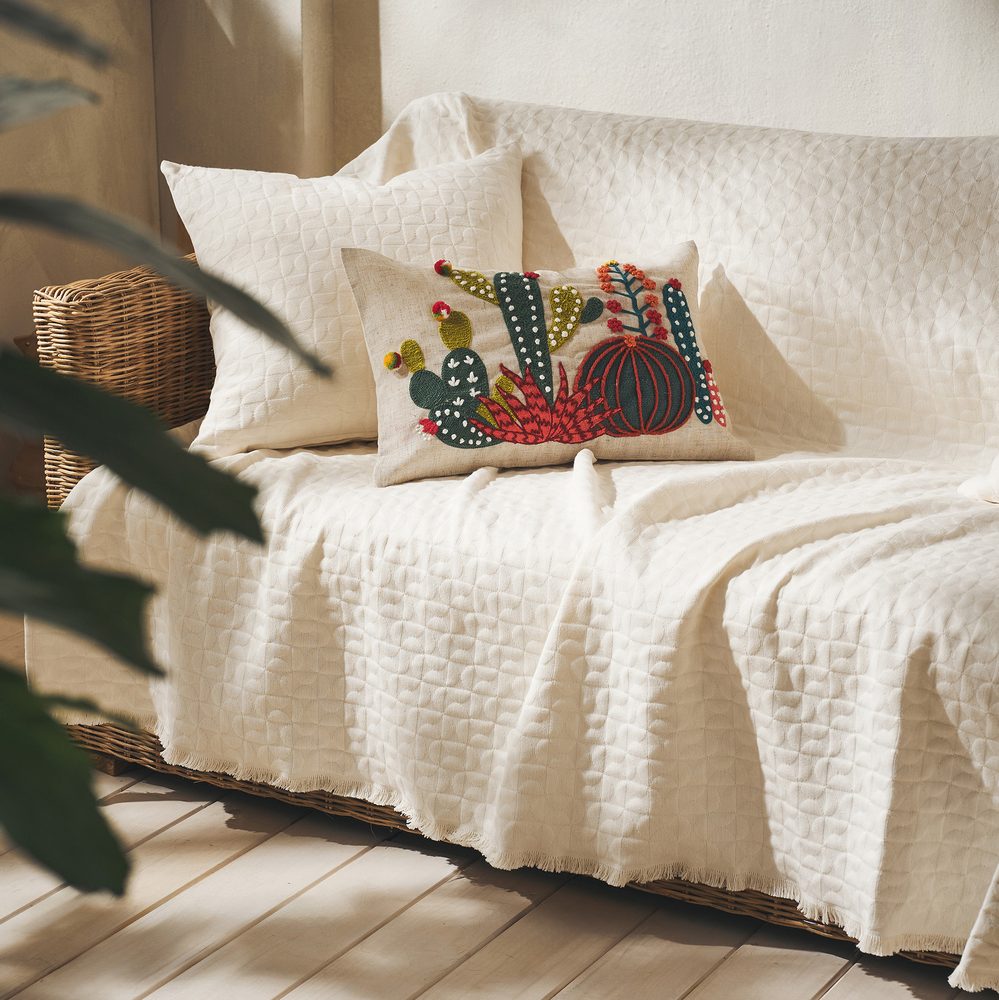 Ριχτάρι Τριθέσιου 180x310cm GOFIS HOME  Eliena Ivory 402/05 - Image 2