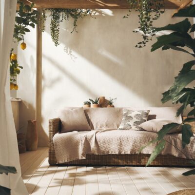 Ριχτάρι Τριθέσιου 180x310cm GOFIS HOME  Eliena Warm Beige 402/06 - Image 4