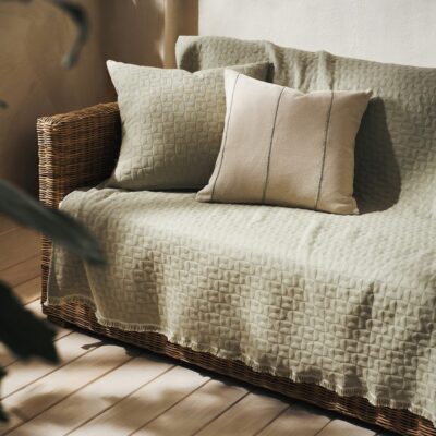 Ριχτάρι Τριθέσιου 180x310cm GOFIS HOME  Eliena Smoke Green 402/07