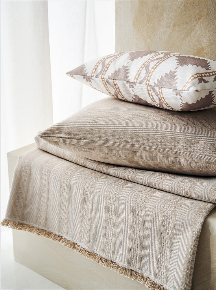 Ριχτάρι Πολυθρόνας 180x180cm GOFIS HOME Laurel Hemp Beige 731/04 - Image 6
