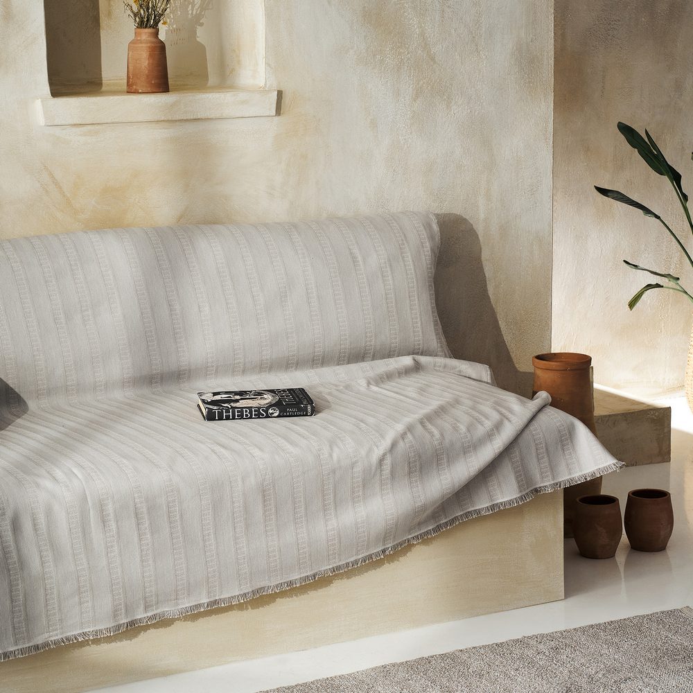 Ριχτάρι Διθέσιου 180x250cm GOFIS HOME Laurel Rock Grey 731/14