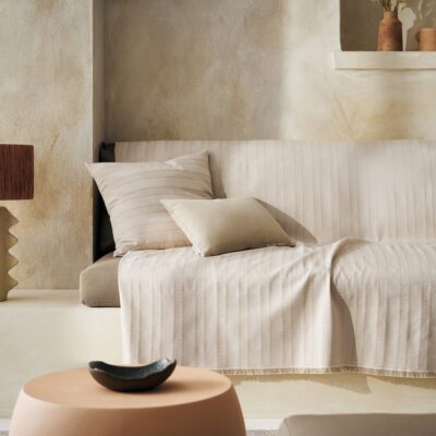 Ριχτάρι Τριθέσιου 180x310cm GOFIS HOME  Laurel Hemp Beige 731/04