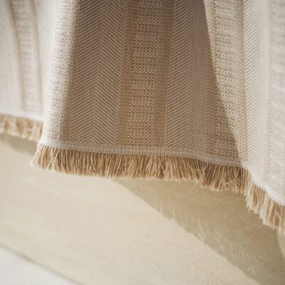 Ριχτάρι Τριθέσιου 180x310cm GOFIS HOME  Laurel Hemp Beige 731/04 - Image 2