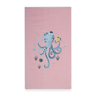 NEF-NEF ΠΑΙΔΙΚΗ ΠΕΤΣΕΤΑ ΘΑΛΑΣΣΗΣ SWEET OCTAPUS 70X120 NEF-NEF HOMEWARE, 100% BAMBAKI