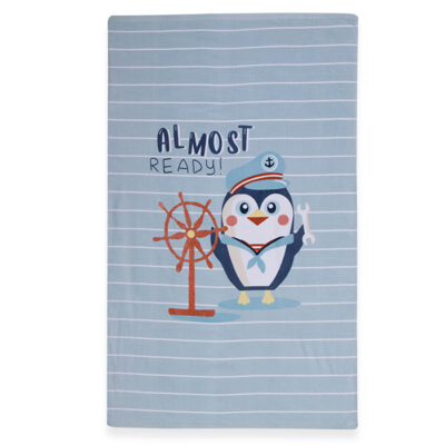 NEF-NEF ΠΑΙΔΙΚΗ ΠΕΤΣΕΤΑ ΘΑΛΑΣΣΗΣ PENGUIN 70X120 NEF-NEF HOMEWARE, 100% BAMBAKI