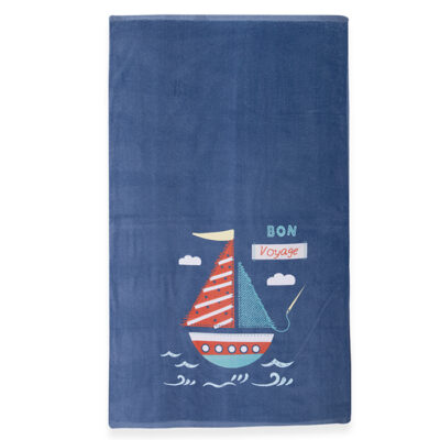 NEF-NEF ΠΑΙΔΙΚΗ ΠΕΤΣΕΤΑ ΘΑΛΑΣΣΗΣ BON VOYAGE 70X120 NEF-NEF HOMEWARE, 100% BAMBAKI
