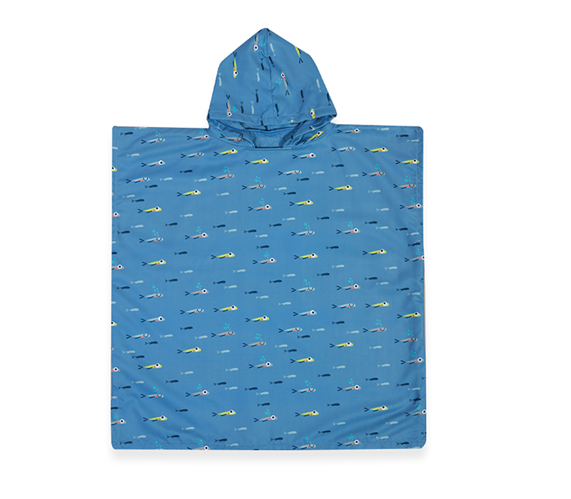 NEF-NEF ΠΑΙΔΙΚΟ ΠΟΝΤΣΟ FISH TEAM 65X65 NEF-NEF HOMEWARE, 100% ΠΟΛΥΕΣΤΕΡΑΣ