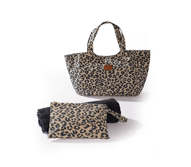 NEF-NEF ΤΣΑΝΤΑ ΘΑΛΑΣΣΗΣ CHEETAH 41X39X24 NEF-NEF HOMEWARE, 100% ΒΑΜΒΑΚΙ - Image 2
