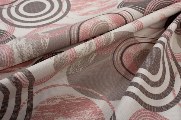 DIMcol Καρέ Αλέκιαστο Circles 469 90X90 Coral 70/30 Cott/Pol - Image 2