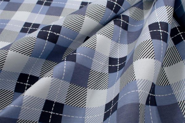 DIMcol Τραβέρσα Αλέκιαστη Checkered 468 40X180 Blue 70/30 Cott/Pol - Image 2