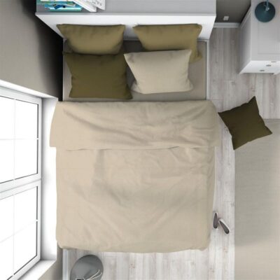 DIMcol Πάπλωμα Solid 502 160X240 Beige 100% Cotton