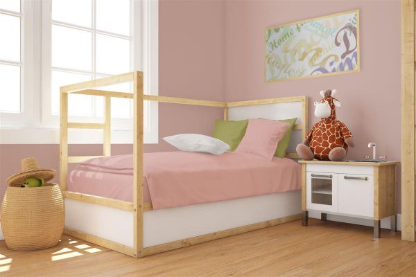 DIMcol Πάπλωμα bebe Solid 503 120X160 Dusty Rose 100% Cotton