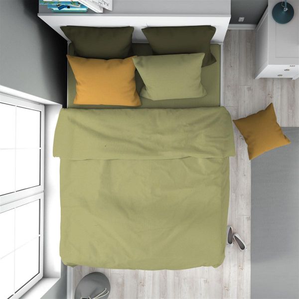 DIMcol Παπλωματοθήκη Solid 504 160X240 Olive 100% Cotton