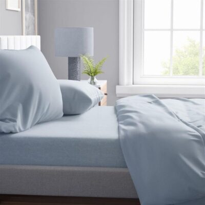 DIMcol Παπλωματοθήκη Solid 505 220X240 Light Blue-Grey 100% Cotton