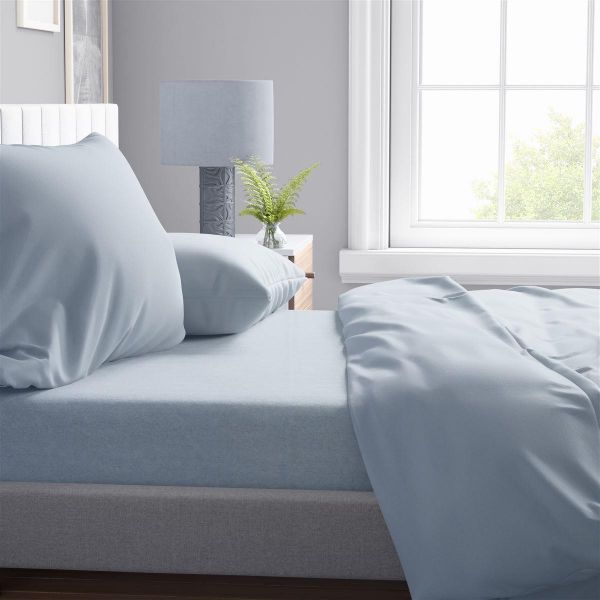 DIMcol Παπλωματοθήκη Solid 505 220X240 Light Blue-Grey 100% Cotton