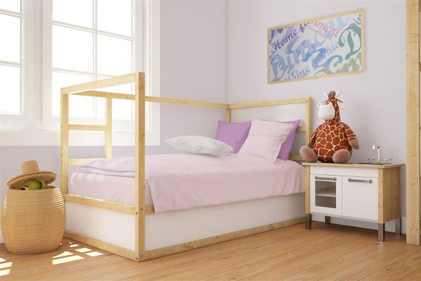 DIMcol Πάπλωμα bebe Solid 506 120X160 Light Purple 100% Cotton