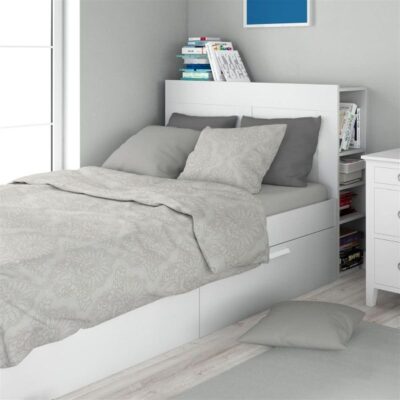 DIMcol Σεντόνια Εμπριμέ Σετ 3 τεμ Άρτεμις 701 160X240 Grey 100% Cotton