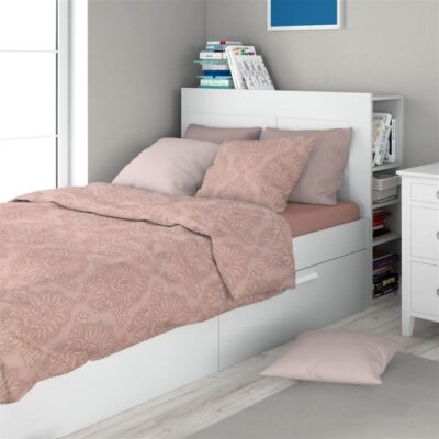 DIMcol Σεντόνια Εμπριμέ Σετ 3 τεμ Άρτεμις 703 160X240 Dusty Rose 100% Cotton