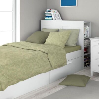 DIMcol Σεντόνια Εμπριμέ Σετ 3 τεμ Άρτεμις 704 160X240 Light Olive 100% Cotton