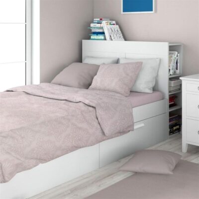 DIMcol Σεντόνια Εμπριμέ Σετ 3 τεμ Άρτεμις 706 160X240 Light Purple 100% Cotton