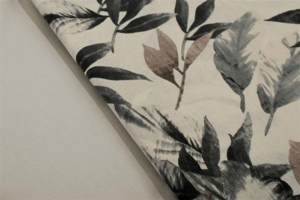 DIMcol Σεντόνια Εμπριμέ Σετ 4 τεμ Ευριδίκη 710 240X270 Ecru-Black 100% Cotton - Image 2