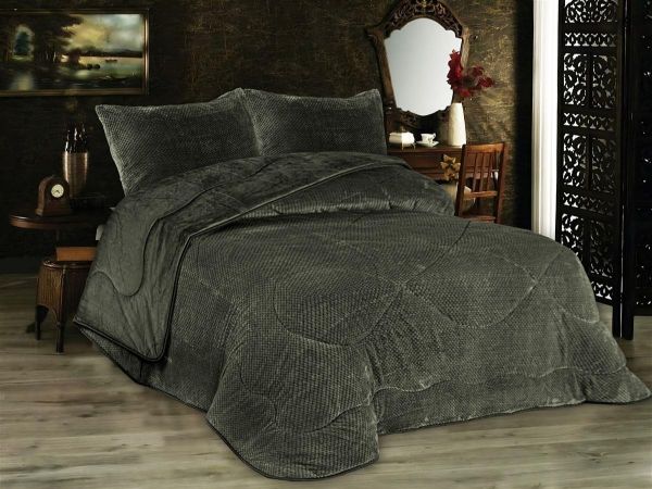Κουβερτοπάπλωμα Popcorn Fleece 700 gsm 1950 Olive 160X220 100% Polyester