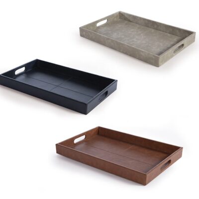 ΔΙΣΚΟΣ LETHAL 30X50Χ5 ΜΕ ΥΦΗ ΔΕΡΜΑΤΟΣ NEF-NEF HOMEWARE, ΤΕΧΝΗΤΟ ΔΕΡΜΑ