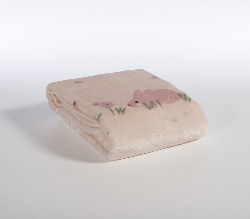 ΒΡΕΦΙΚΗ ΚΟΥΒΕΡΤΑ ΑΓΚΑΛΙΑΣ COUNTRY BUNNY 75X100 NEF-NEF HOMEWARE, 100% ΠΟΛΥΕΣΤΕΡΑΣ - Image 4