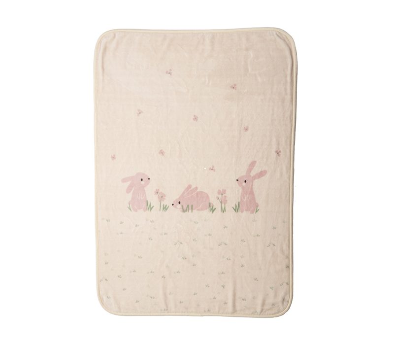ΒΡΕΦΙΚΗ ΚΟΥΒΕΡΤΑ ΑΓΚΑΛΙΑΣ COUNTRY BUNNY 75X100 NEF-NEF HOMEWARE, 100% ΠΟΛΥΕΣΤΕΡΑΣ - Image 5