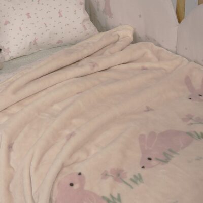 ΒΡΕΦΙΚΗ ΚΟΥΒΕΡΤΑ ΚΟΥΝΙΑΣ COUNTRY BUNNY 100Χ140 NEF-NEF HOMEWARE, 100% ΠΟΛΥΕΣΤΕΡΑΣ - Image 2