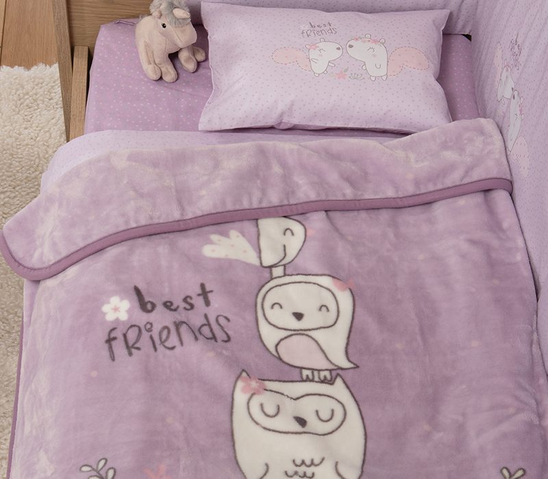 ΒΡΕΦΙΚΗ ΚΟΥΒΕΡΤΑ ΑΓΚΑΛΙΑΣ BEST FRIENDS 75X100 NEF-NEF HOMEWARE, 100% ΠΟΛΥΕΣΤΕΡΑΣ