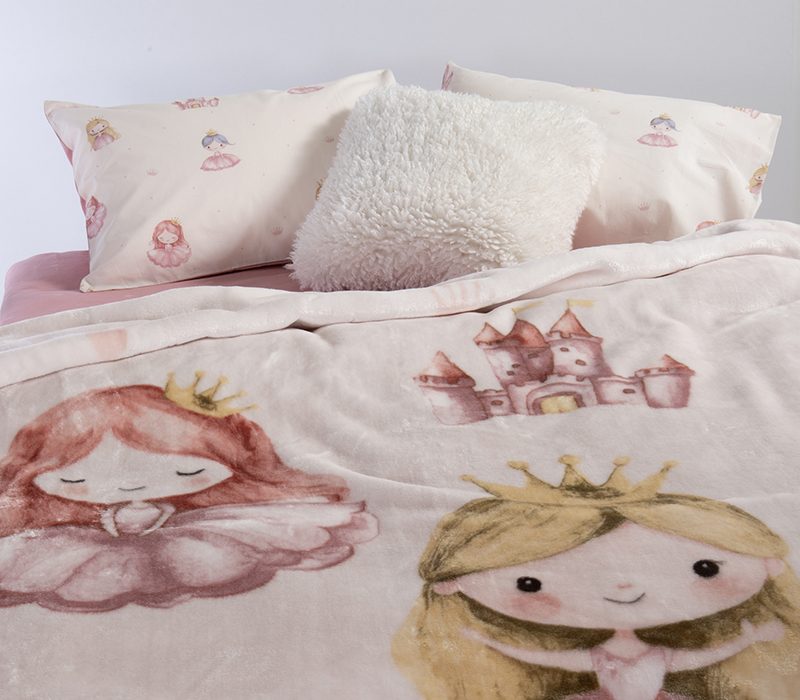 ΠΑΙΔΙΚΗ ΚΟΥΒΕΡΤΑ OUR PRINCESS 160Χ220 NEF-NEF HOMEWARE, 100% ΠΟΛΥΕΣΤΕΡΑΣ - Image 2