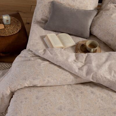 ΣΕΤ ΣΕΝΤΟΝΙΑ ΥΠΕΡΔΙΠΛΑ LUCIL ΜΕ ΛΑΣΤΙΧΟ  NEF-NEF HOMEWARE, 100% ΒΑΜΒΑΚΙ - Image 3
