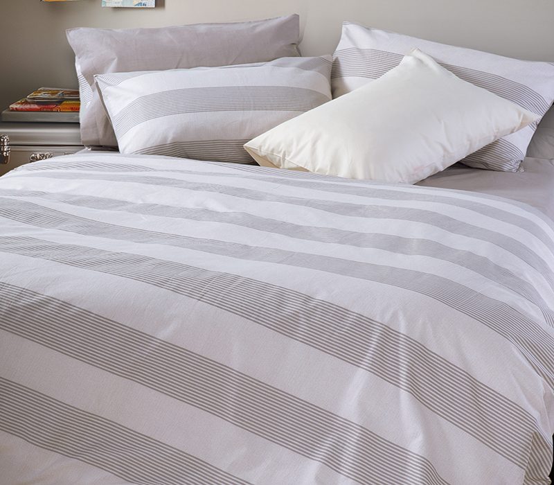 ΣΕΤ ΠΑΠΛΩΜΑΤΟΘΗΚΗ ΜΟΝΗ CASUAL STRIPE 170Χ240 NEF-NEF HOMEWARE, 100% ΒΑΜΒΑΚΙ - Image 2